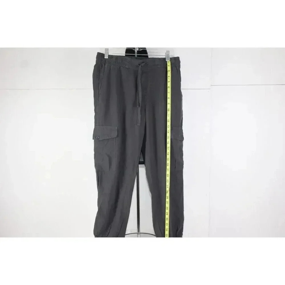 Cloth & Stone Khaki Green Wide Leg Capri Pants. Drawstring Waist. Size S